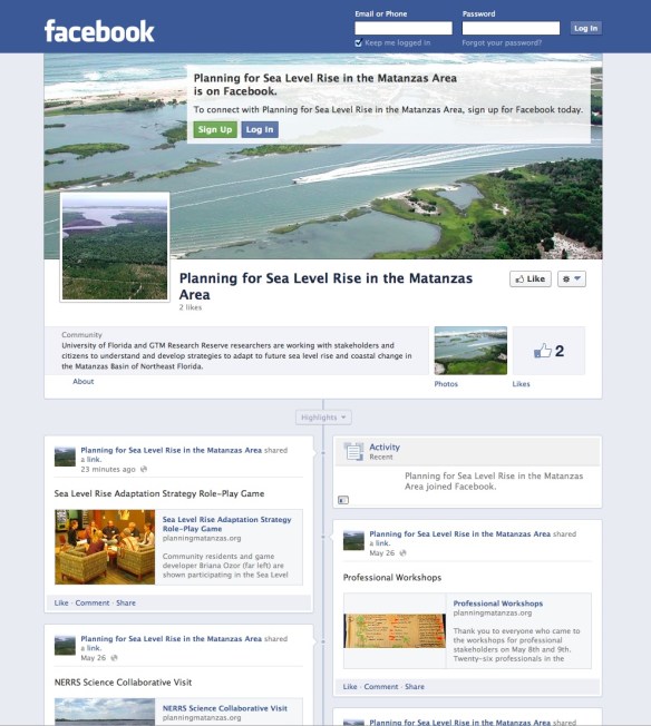 facebook page